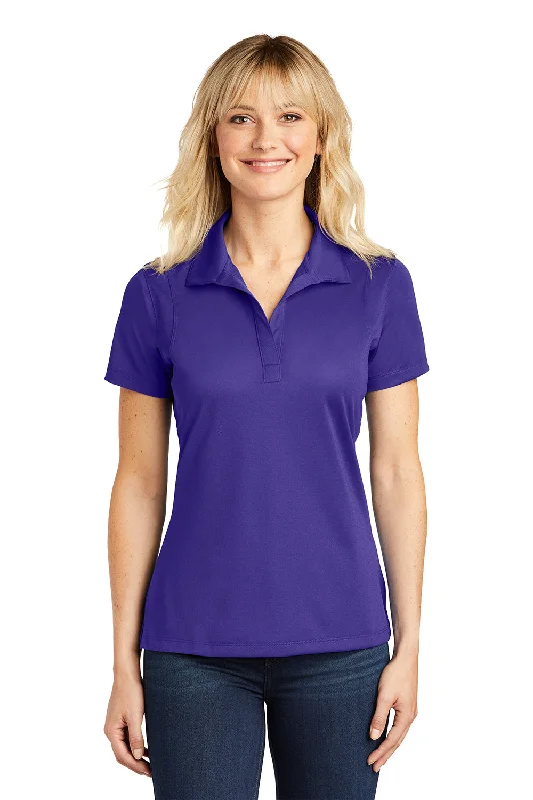 Sport-Tek Womens Sport-Wick Moisture Wicking Short Sleeve Polo Shirt - Purple