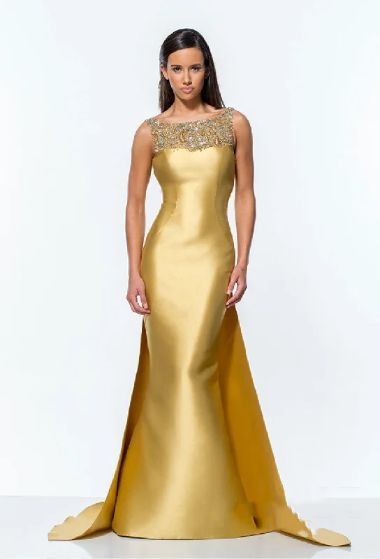 Terani Couture - Astonishing Trumpet Gown with Cape Details 151E0297A