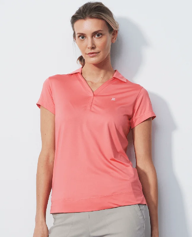 DAILY SPORTS Anzio Short Sleeve Polo 106 Coral