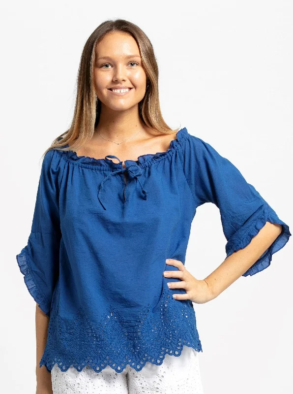 HANNE Top - Daphne Blue Australian Beach