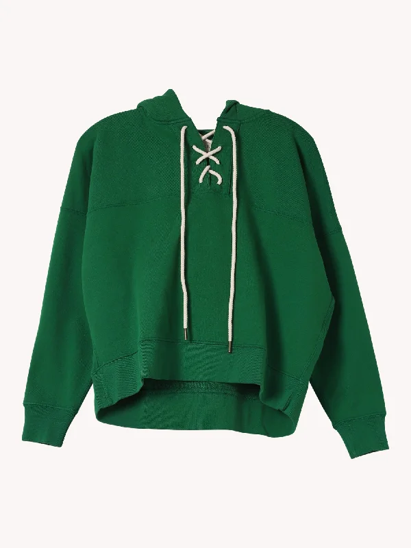 Lace Up Hoodie Bold Women's Animal Print