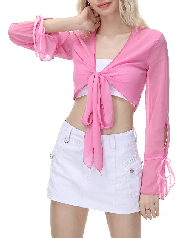 Enchantress Front Tie Top Sporty Women's Athleisure 