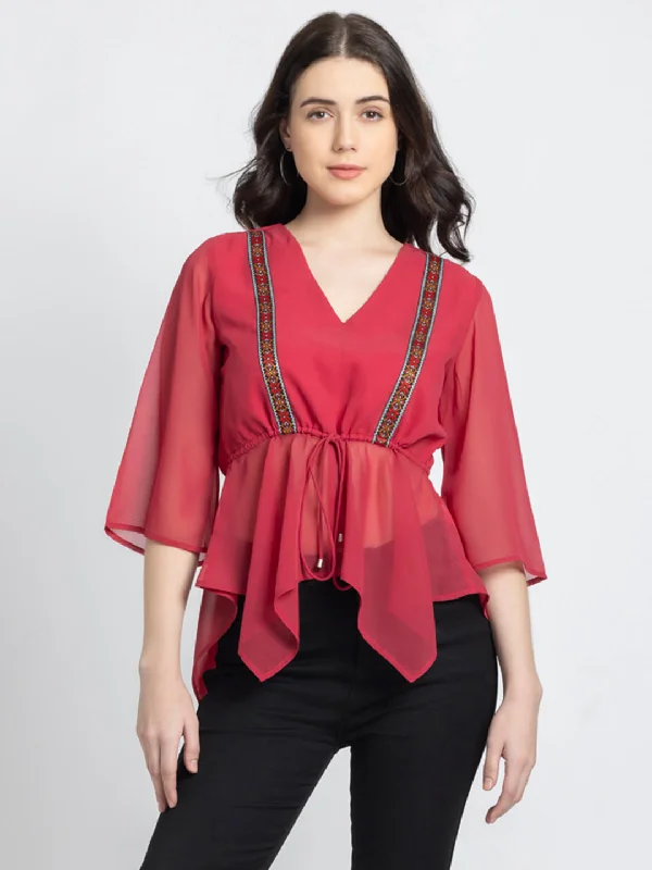 Peachie Top Trendy Women's Oversized