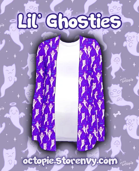 Lil' Ghosties Cardigan Elegant Women's Formal 