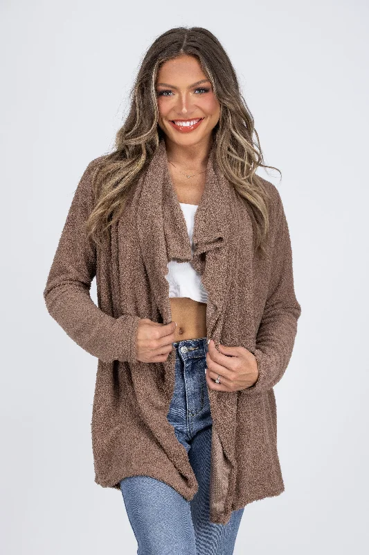Hug Me Women's Front Open Cardigan Athletic Women's 