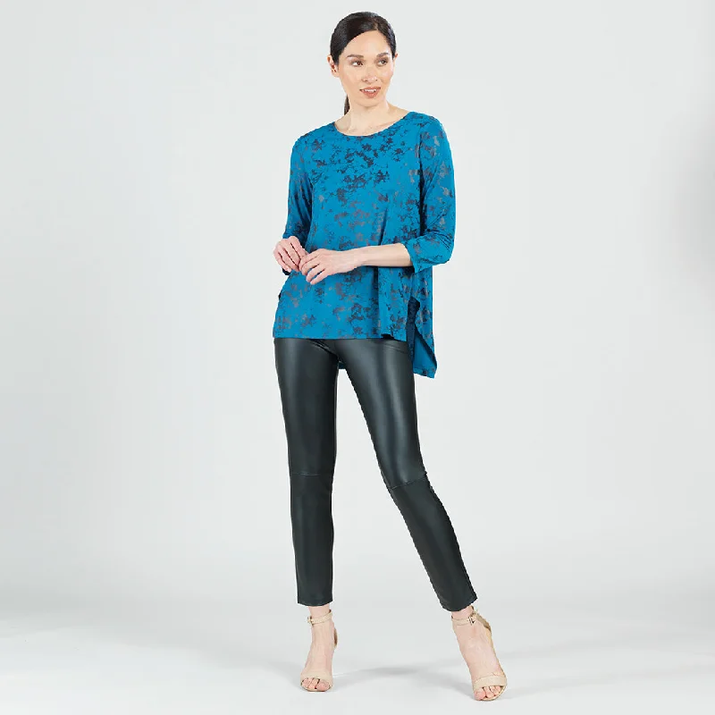 Foil Knit - Parachute Hem Tunic - Abstract Splatter - Final Sale! Bohemian Women's Free