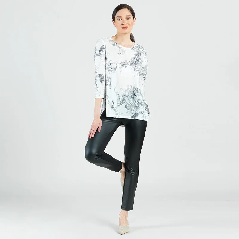 Foil Knit - Parachute Hem Tunic - Abstract Marble - Final Sale! French