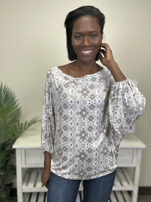 Hot Mama Women's Tunic Long Sleeve Top Relaxed Women's 