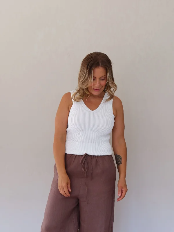 Amina Tank- White garde
